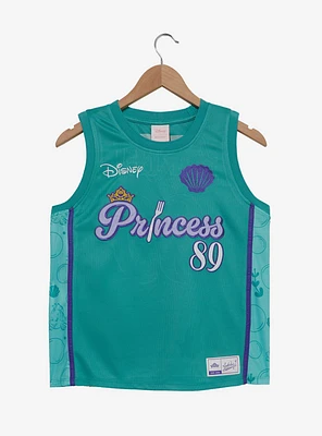 Disney The Little Mermaid Ariel Embroidered Women's Cropped Basketball Jersey — BoxLunch Exclusive