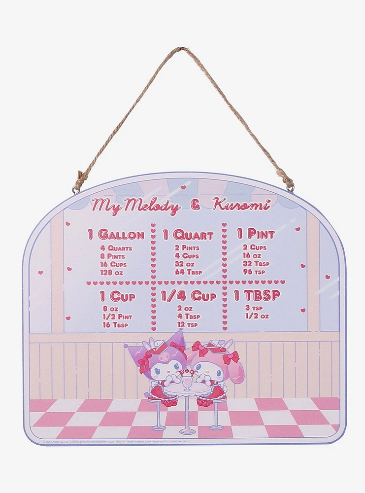 Sanrio My Melody & Kuromi Diner Kitchen Chart