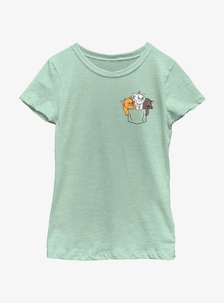 Disney The Aristocats Kitten Crest Youth Girls T-Shirt