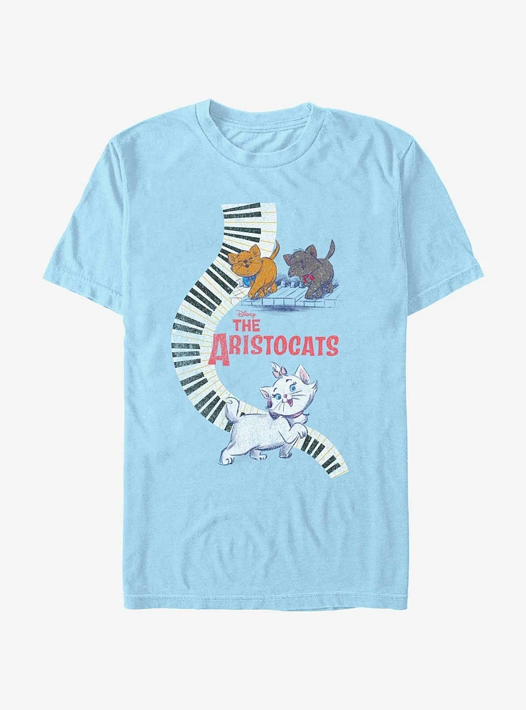 Disney The Aristocats Piano Kitten Group T-Shirt