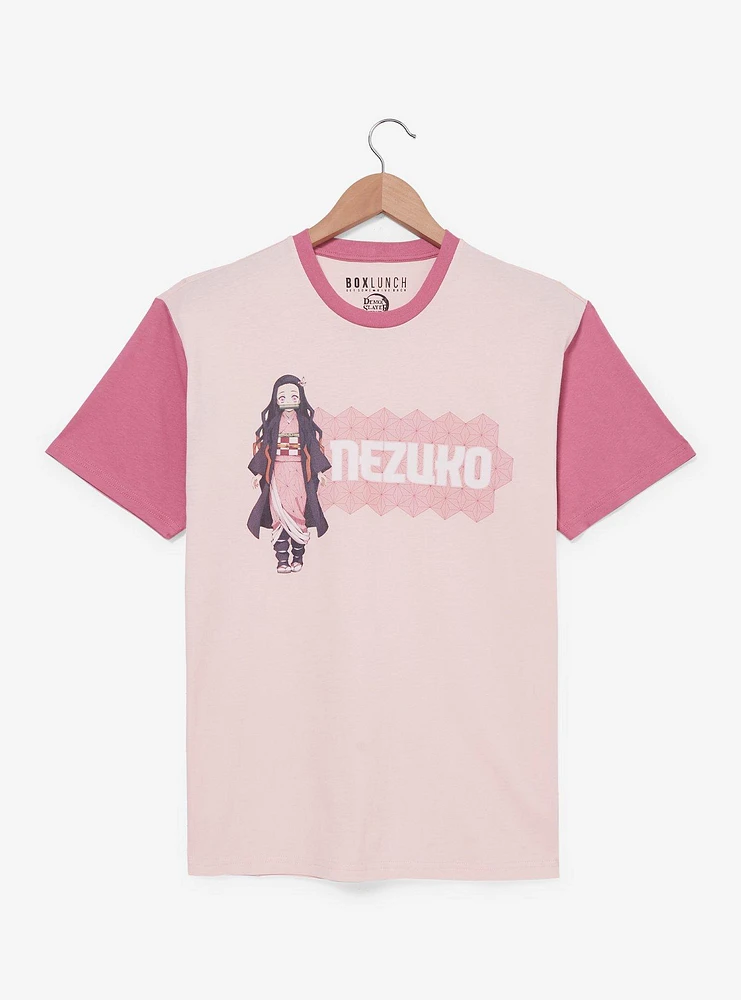 Demon Slayer: Kimetsu no Yaiba Nezuko Raglan T-Shirt — BoxLunch Exclusive