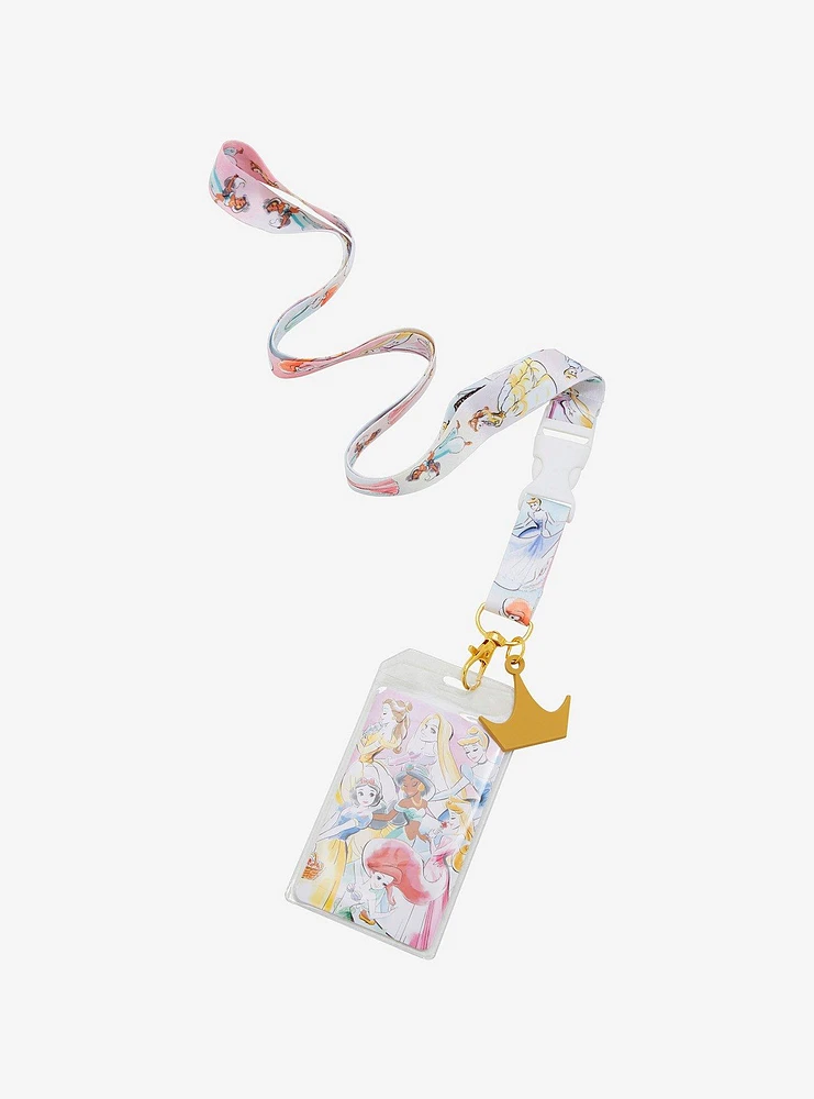 Disney Princesses Sketch Group Portrait Lanyard