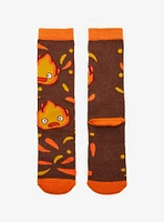 Studio Ghibli® Howl's Moving Castle Calcifer Allover Print Crew Socks - BoxLunch Exclusive