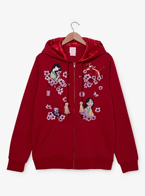 Disney Mulan Floral Zip Hoodie — BoxLunch Exclusive