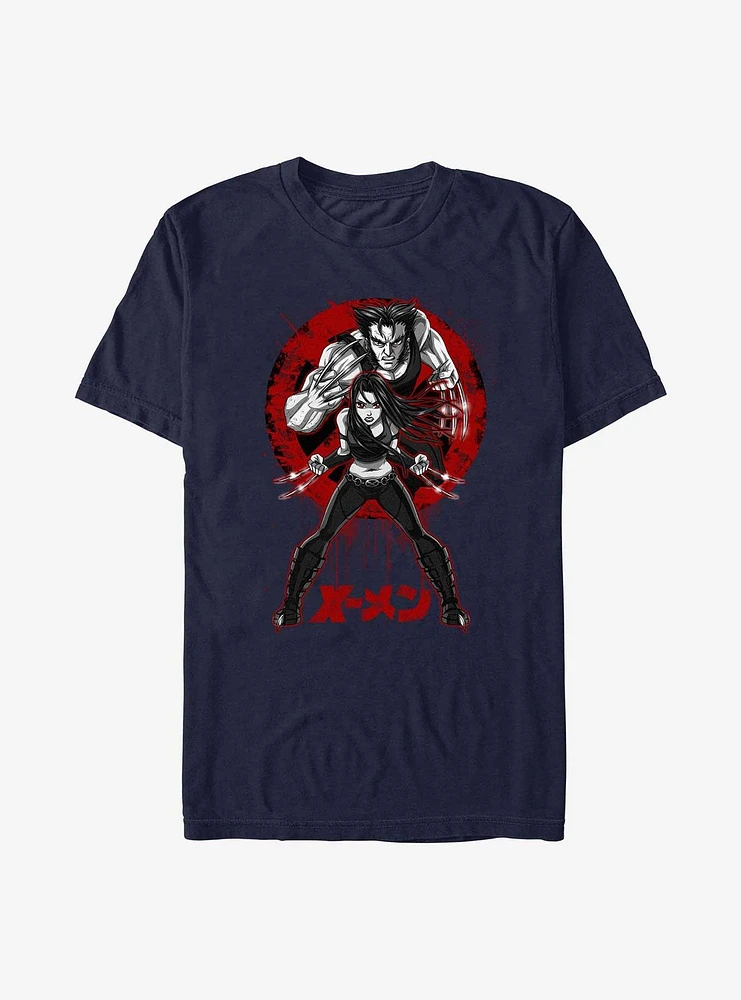 Marvel X-Men Anime X-23 & Wolverine T-Shirt