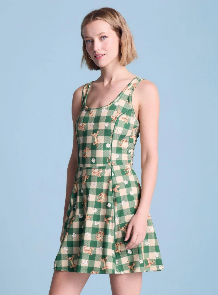 Disney Winnie the Pooh Tigger Floral Allover Print Active Dress