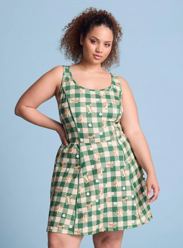 Disney Winnie the Pooh Tigger Floral Allover Print Plus Active Dress — BoxLunch Exclusive