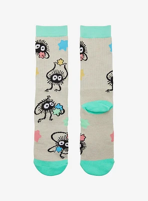 Studio Ghibli® Spirited Away Soot Sprites Allover Print Crew Socks - BoxLunch Exclusive