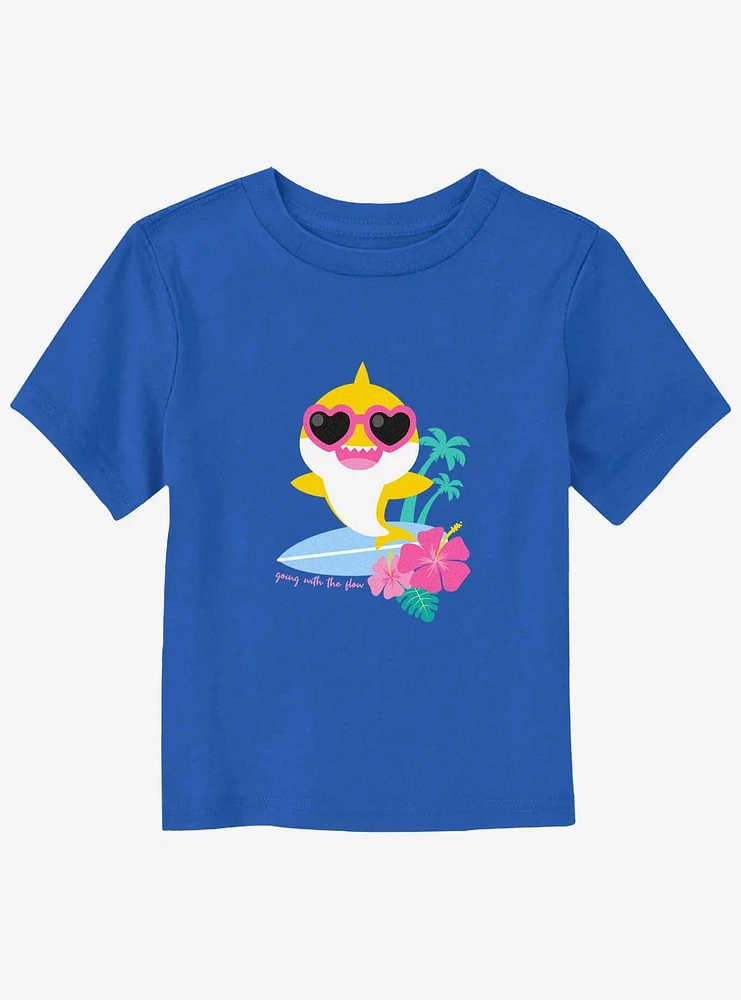 Baby Shark Going With The Flow Toddler T-Shirt
