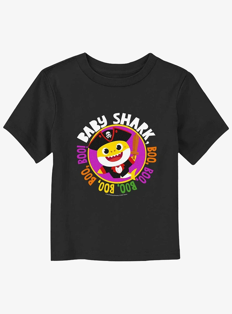 Baby Shark Boo Pirate Toddler T-Shirt