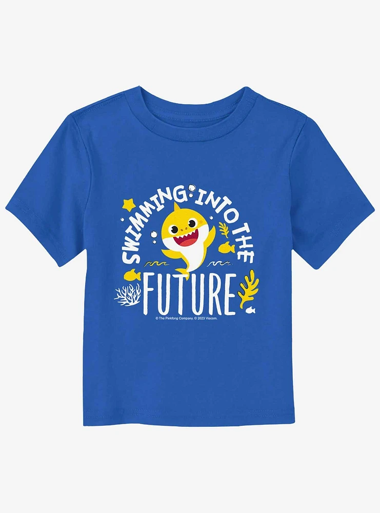 Baby Shark SwImming Into The Future Toddler T-Shirt