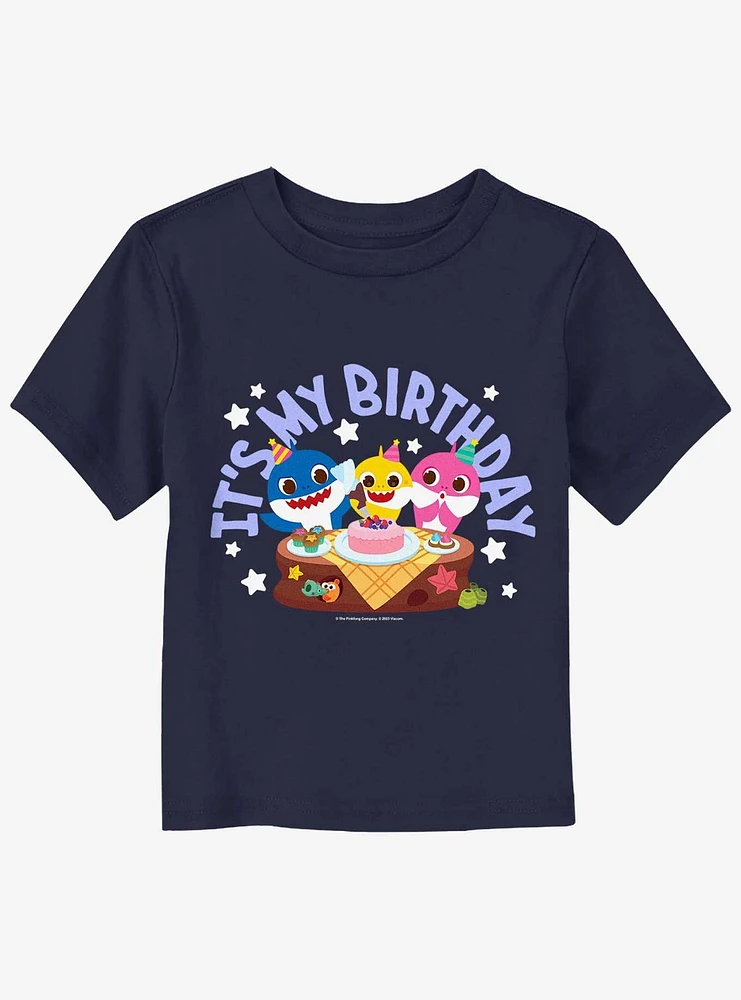 Baby Shark My Birthday Toddler T-Shirt