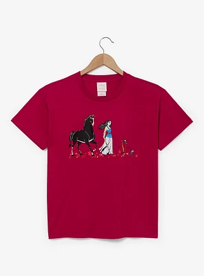 Disney Mulan Embroidered Women's T-Shirt — BoxLunch Exclusive