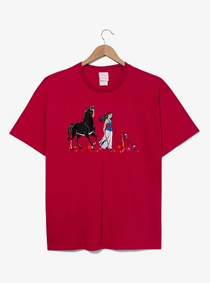 Disney Mulan Embroidered Women's Plus T-Shirt — BoxLunch Exclusive
