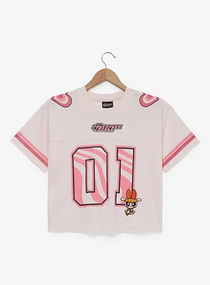 The Powerpuff Girls Blossom Cropped Women's Football Jersey — BoxLunch Exclusive