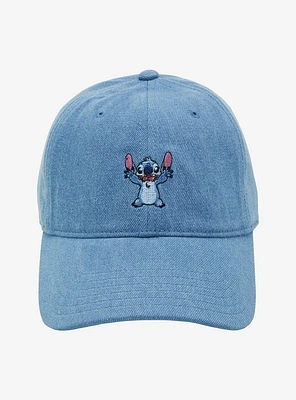 Disney Lilo & Stitch Denim Stitch Ball Cap - BoxLunch Exclusive