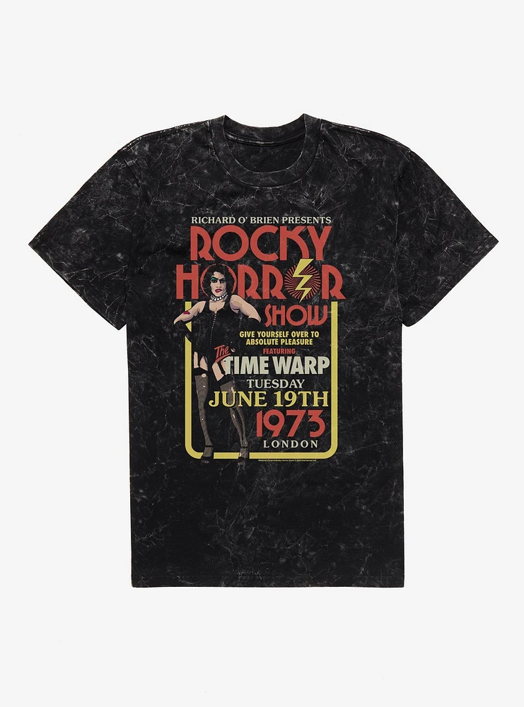 The Rocky Horror Show Time Warp Poster Mineral Wash T-Shirt
