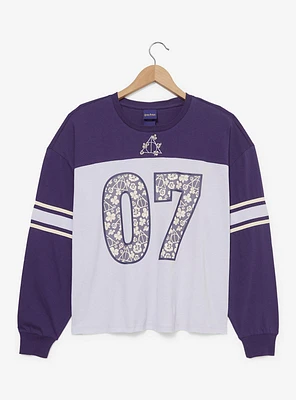 Harry Potter Deathly Hallows Women's Plus Long Sleeve Football T-Shirt — BoxLunch Exclusive