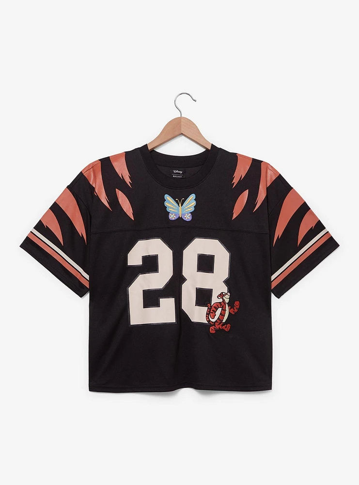 Disney Winnie the Pooh Tigger Striped Women's Plus Cropped Football Jersey — BoxLunch Exclusive