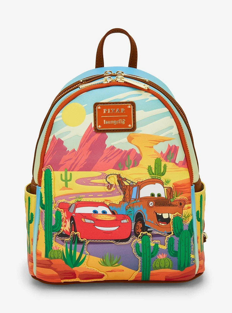Loungefly Disney Pixar Cars Lightning McQueen and Mater Mini Backpack — BoxLunch Exclusive