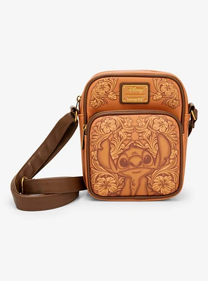 Loungefly Disney Lilo & Stitch Tonal Stitch Carving Crossbody Bag - BoxLunch Exclusive