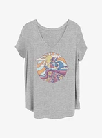 Disney Lilo & Stitch Colorful Womens T-Shirt Plus