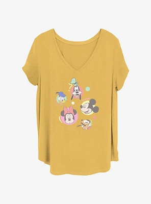 Disney Mickey Mouse Bubbles Womens T-Shirt Plus