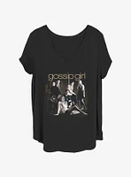 Gossip Girl Cast Womens T-Shirt Plus