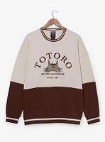 Our Universe Studio Ghibli® My Neighbor Totoro Be Brown Panel Crewneck - BoxLunch Exclusive