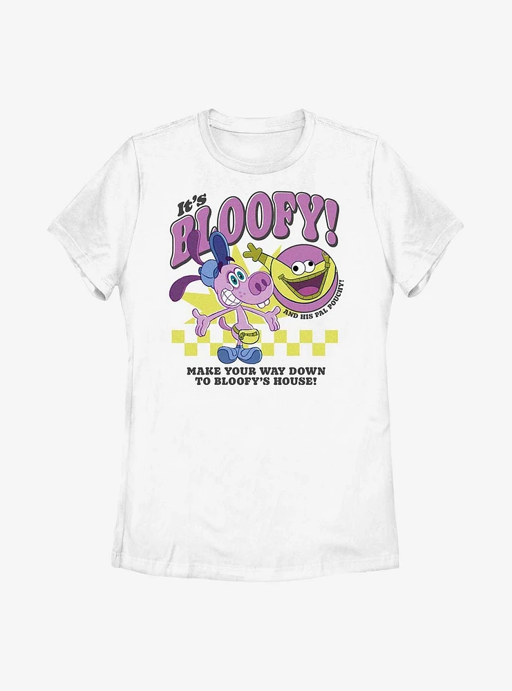 Disney Pixar Inside Out 2 Bloofy And Pouchy Womens T-Shirt