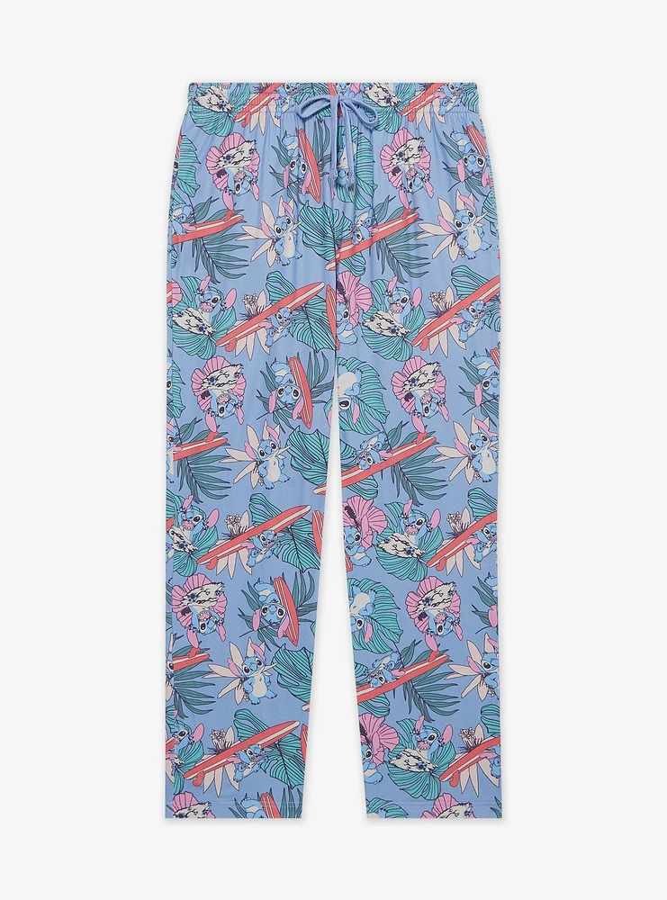 Disney Lilo & Stitch Surfing Allover Print Women's Sleep Pants - BoxLunch Exclusive