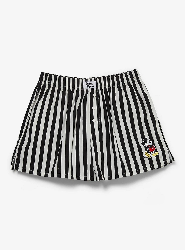 Disney Mickey Mouse Striped Women's Boxer Shorts