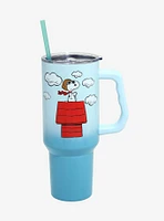 Peanuts Snoopy Red Baron Straw Tumbler with Handle — BoxLunch Exclusive