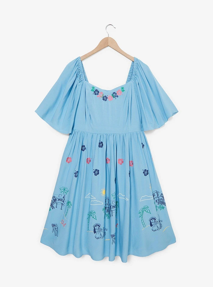 Disney Lilo & Stitch Tropical Smocked Plus Dress