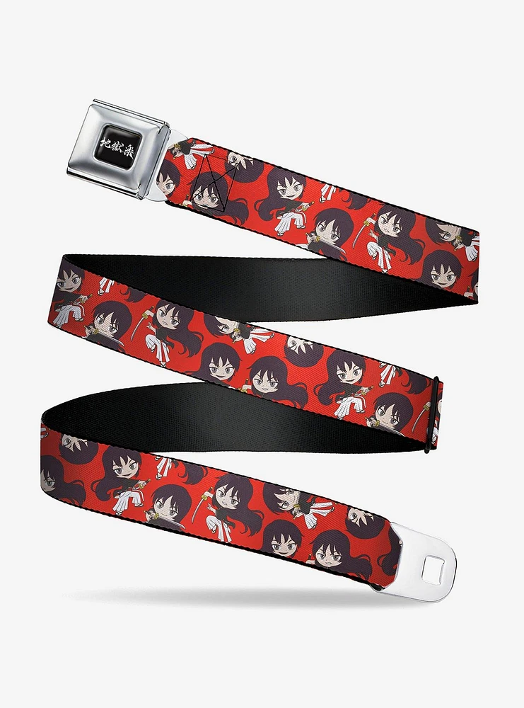 Hell's Paradise Chibi Aza Toma Sword Scattered Youth Seatbelt Buckle Belt