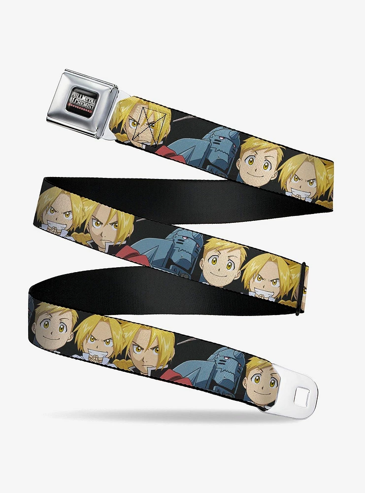 Fullmetal Alchemist: Brotherhood Elric Brothers Close Up Youth Seatbelt Buckle Belt