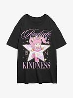 Rainbowbrite Tickled Pink Womens Oversized T-Shirt