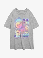 Turning Red Nostalgia Pack Womens Oversized T-Shirt