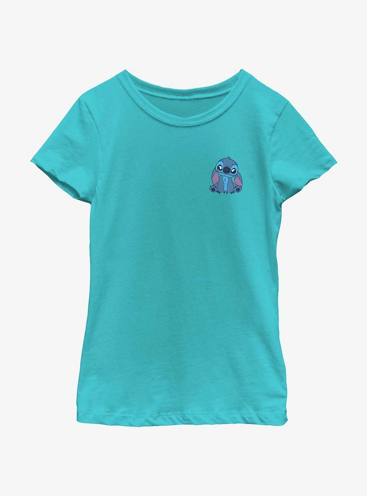 Disney Lilo & Stitch Charming Pocket Youth Girls T-Shirt