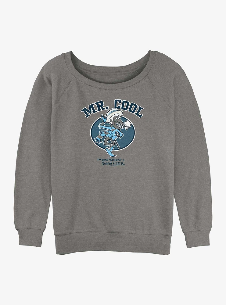 A Year Without Santa Cool Collegiate Womens Slouchy Sweatshirt