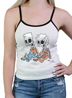 The Simpsons Skeleton Bart And Lisa Womens Cami