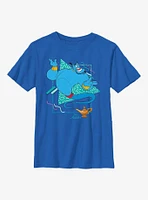Disney Princesses Aladdin Genie Vibes Youth T-Shirt
