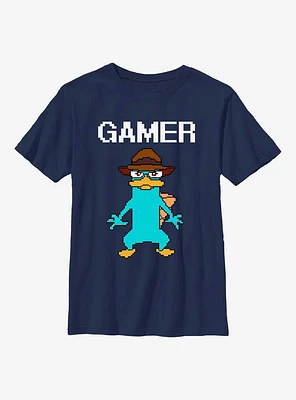 Phineas And Ferb Pixel Plat Youth T-Shirt