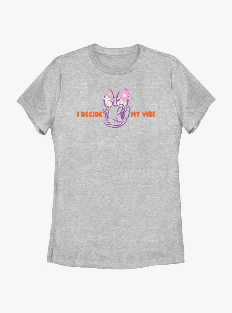 Disney Mickey Mouse I Decide My Vibe Daisy Womens T-Shirt