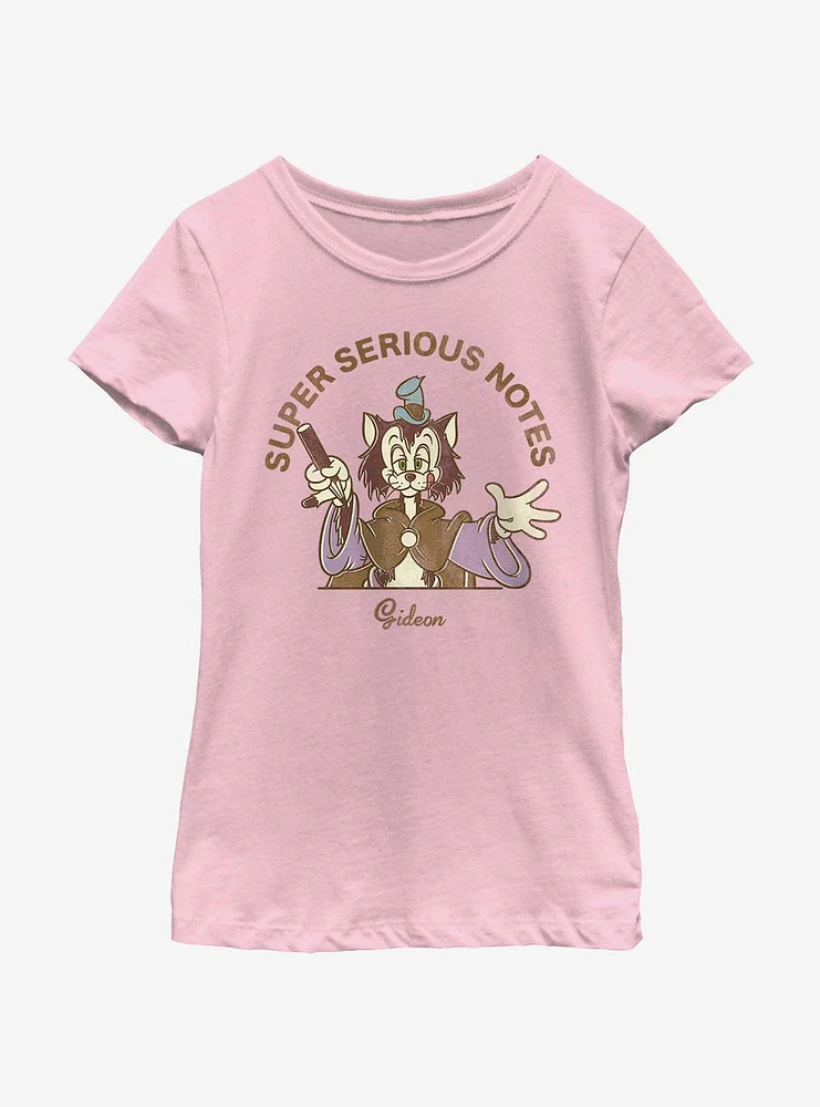 Disney Pinocchio Super Serious Gideon Youth Girls T-Shirt