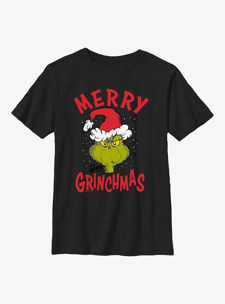 Dr Seuss Merry Grinchmas Youth T-Shirt