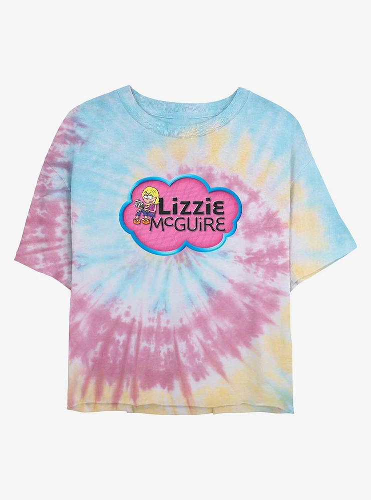 Disney Lizzie McGuire Classic Tie Dye Crop Womens T-Shirt