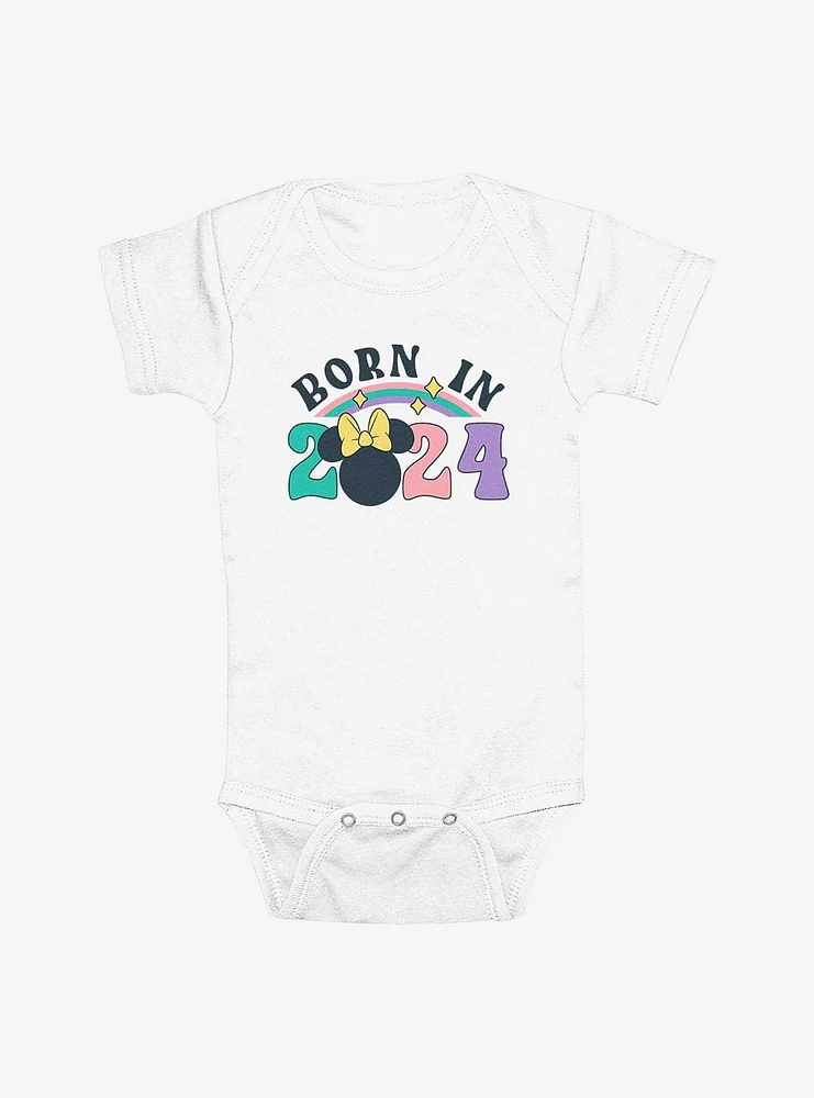 Disney Minnie Mouse Born 2024 Infant Bodysuit