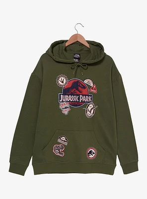 Jurassic Park Logo Patch Hoodie — BoxLunch Exclusive