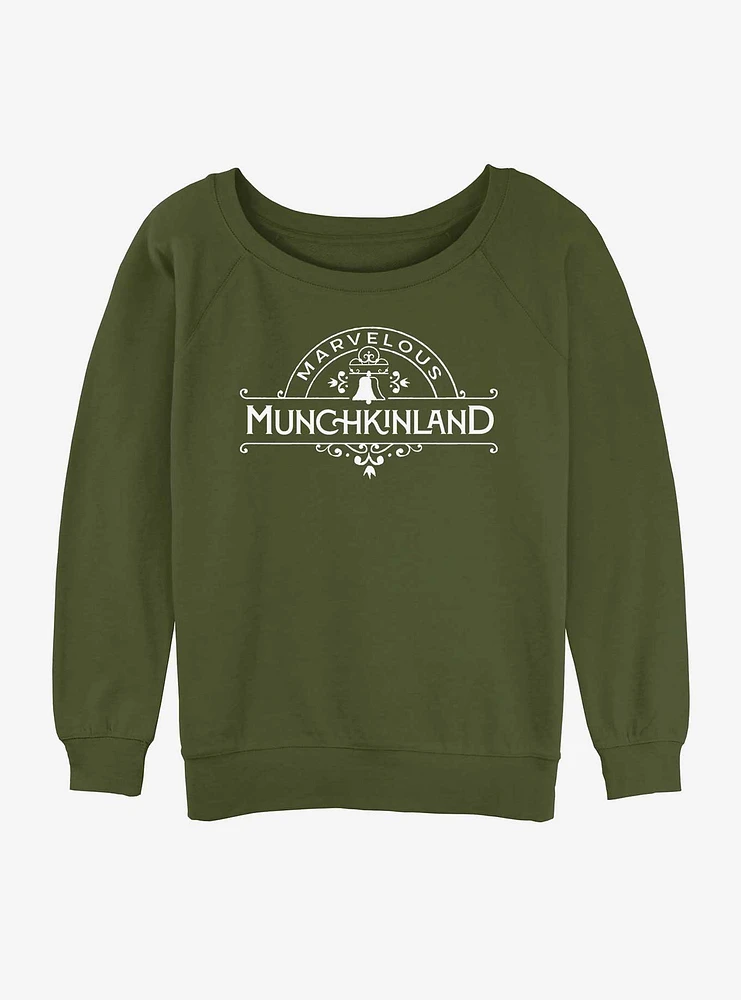 Wicked Munchkinland Womens Slouchy Sweatshirt